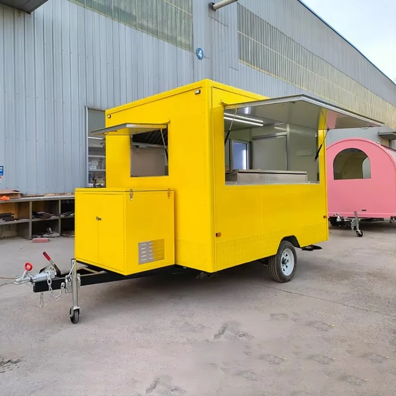 Small‑Business Mobile Food Truck Trailer, Bangkok‑Style Vending Cart For BBQ Kebab Street Catering