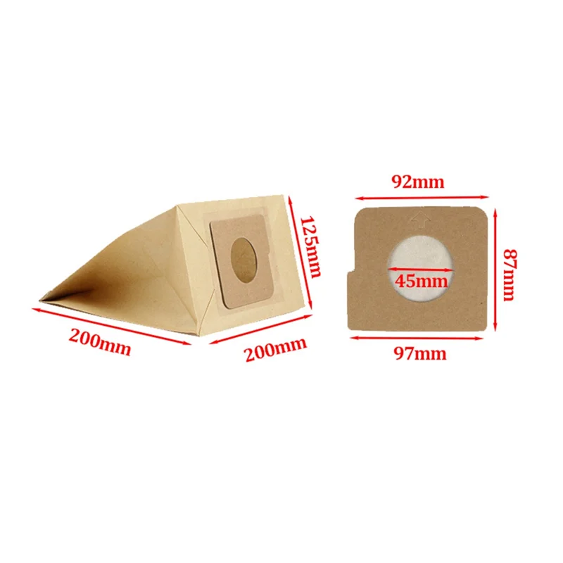 Papieren Stofzak Voor V-743RH V-3810R V-943SAB V-2800RH V-CR543SDV V-C3245RT Stofzuigeraccessoires Reserveonderdelen