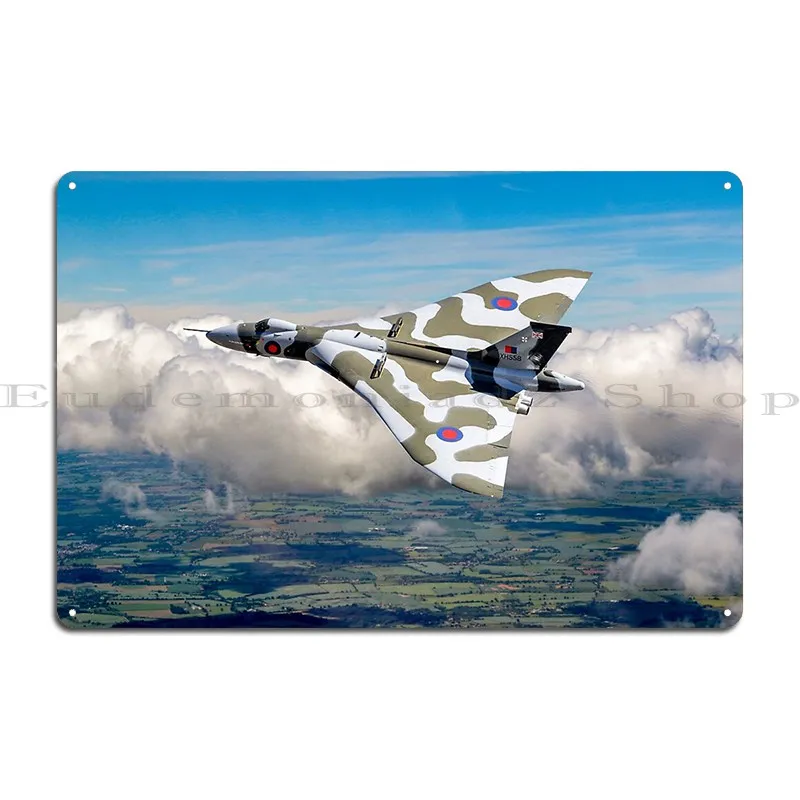 Vulcan Bomber Vulcan Xh558 Metal Plaque Poster Garage Cinema Cinema Wall Plaque Create Tin Sign Poster