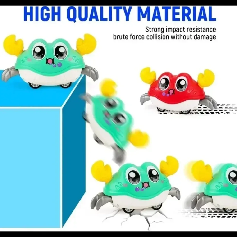 Kruipende krab Buiktijd Wandelen Dansen Speelgoed Baby Zintuiglijk speelgoed Baby Leren Kruipen Geschenken Dubbele kracht Wandelen Kruipspeelgoed