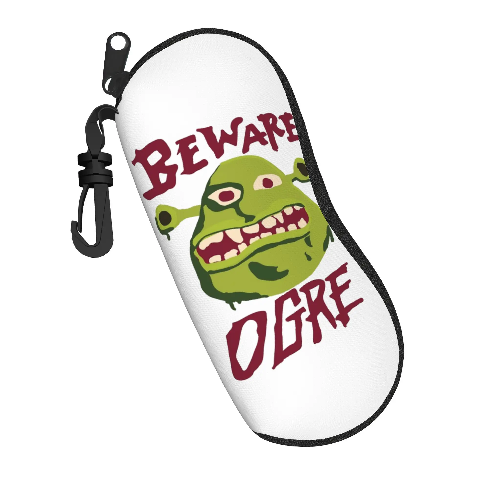 Beware Ogre Shreks Sign Glasses Case Unisex Convenient Box  Reading Storage Box Office Sunglasses Box