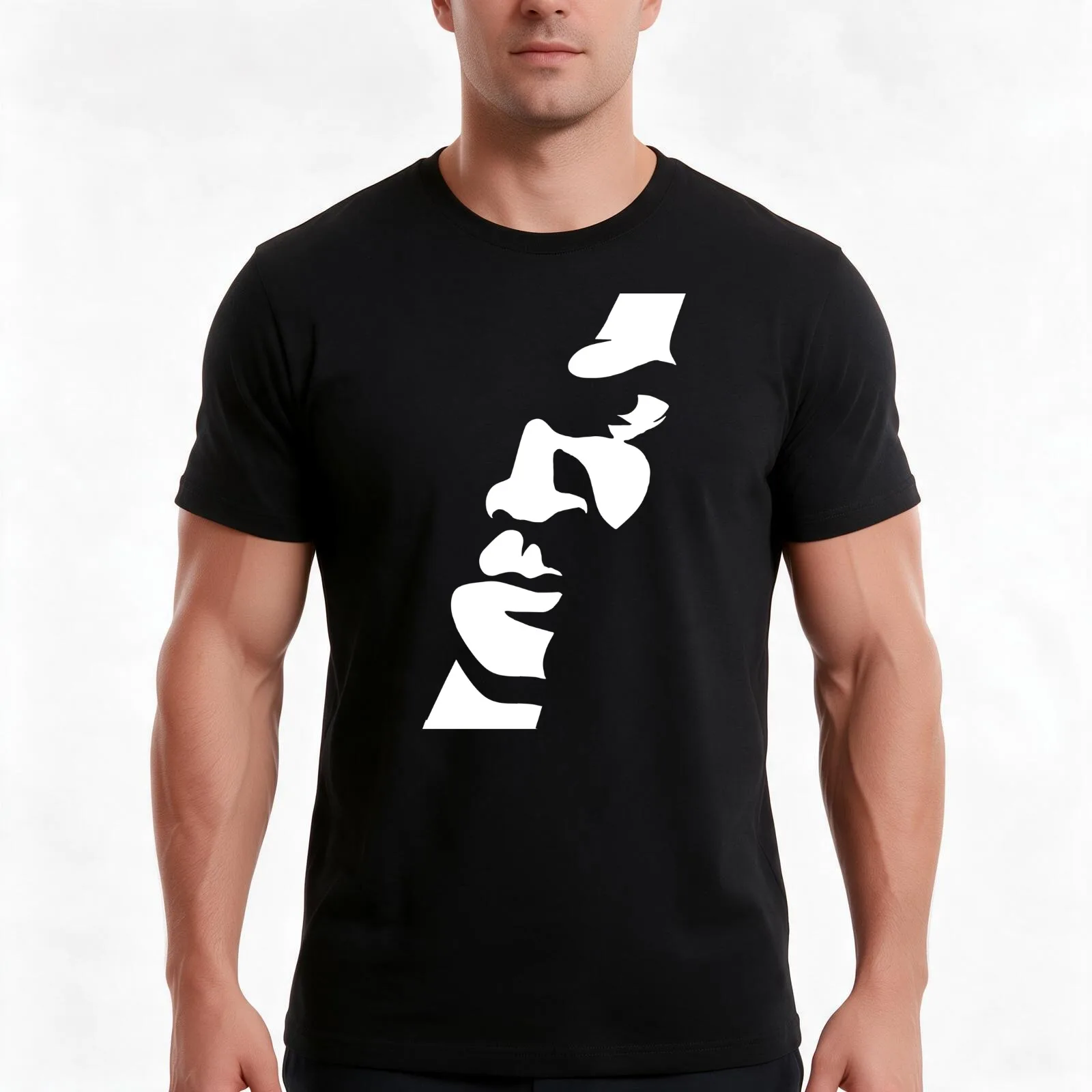 Orson Welles Ligths & Shadows T-Shirt, Summer Casual Cotton Tee, Oversized Streetwear Tops, Vintage Graphic Print, 100% Cotton