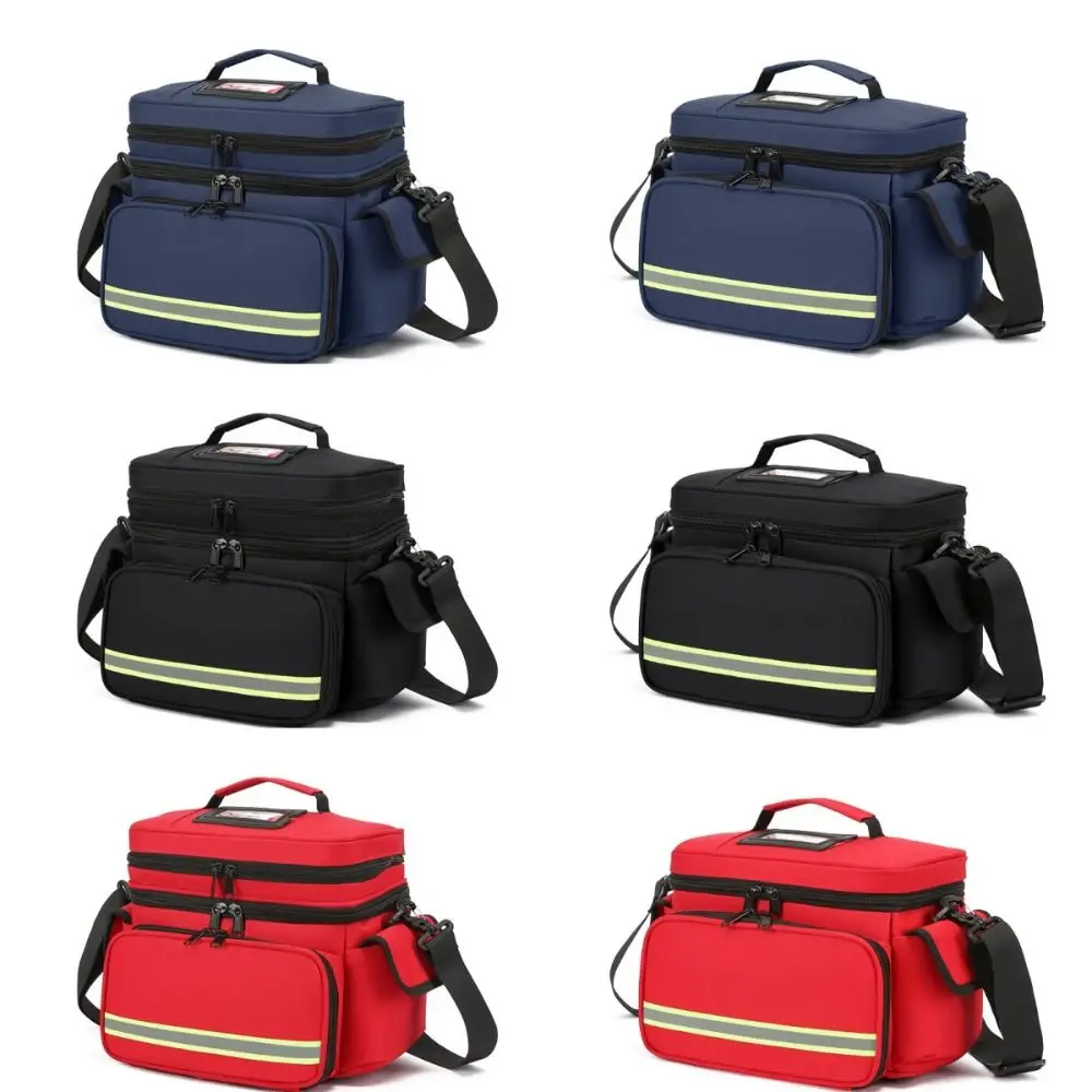 

Waterproof Double Layer Medicine Bag Emergency Rescue Empty Emergency Trauma Bag Large Capacity Portable