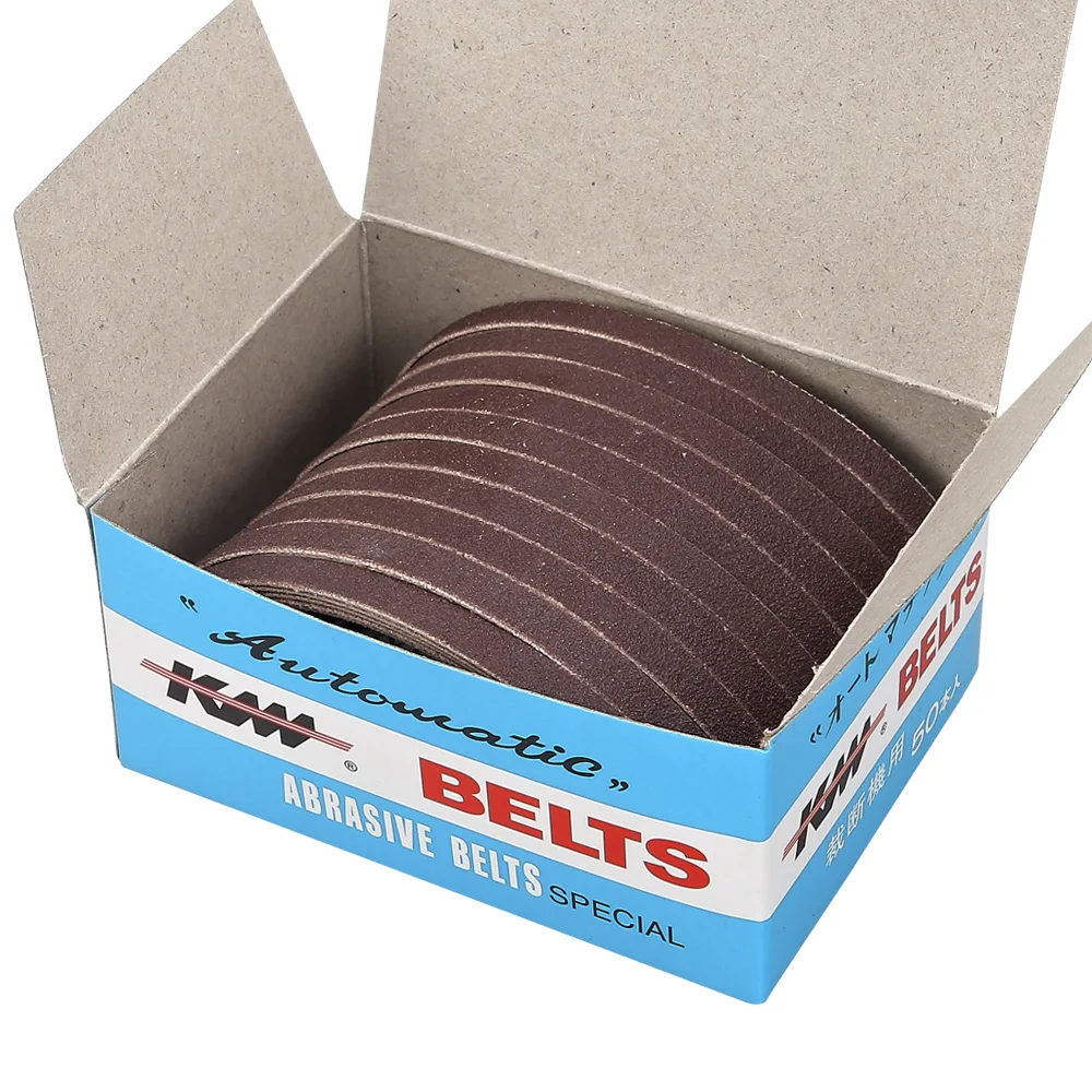 50 PCS/ One Box Abrasive Belt For Cutting Machine Medium Sand Special Size 8inch