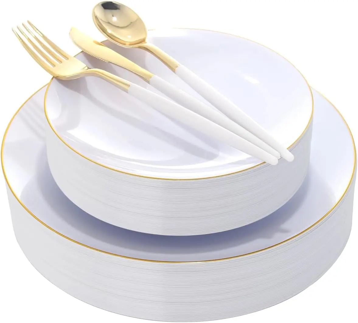 Gold Plastic Plates…