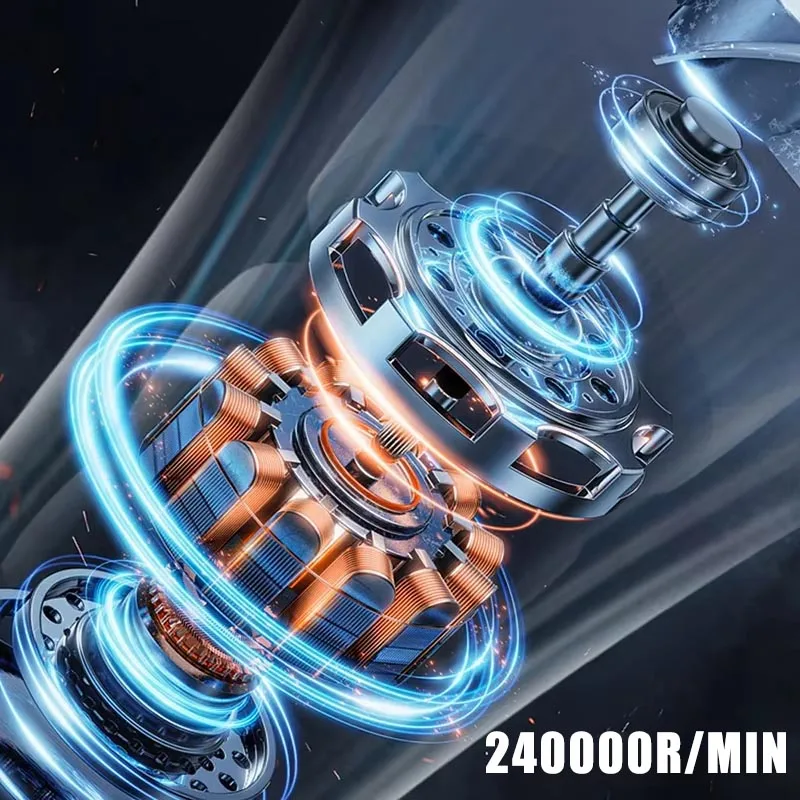 New 240000RPM Brushless Motor Electric Turbo Jet Fan High-Speed Turbo Violent Fan USB Rechargeable Powerful Dust Blower New