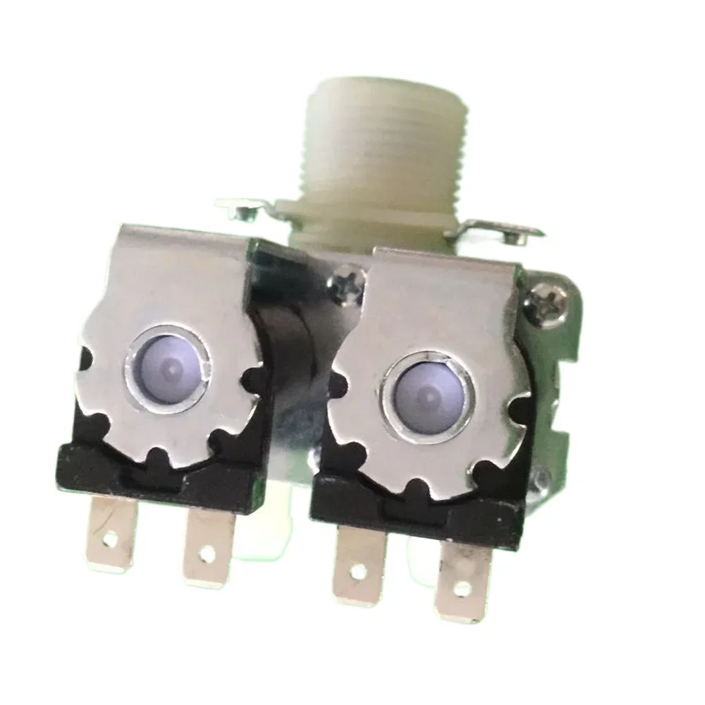 

0.02-0.8mpa One In Two Out Normally Closed Water Inlet Solenoid Valve DC 12V 24V AC 110V 220V Flow Switch for Washing Machines