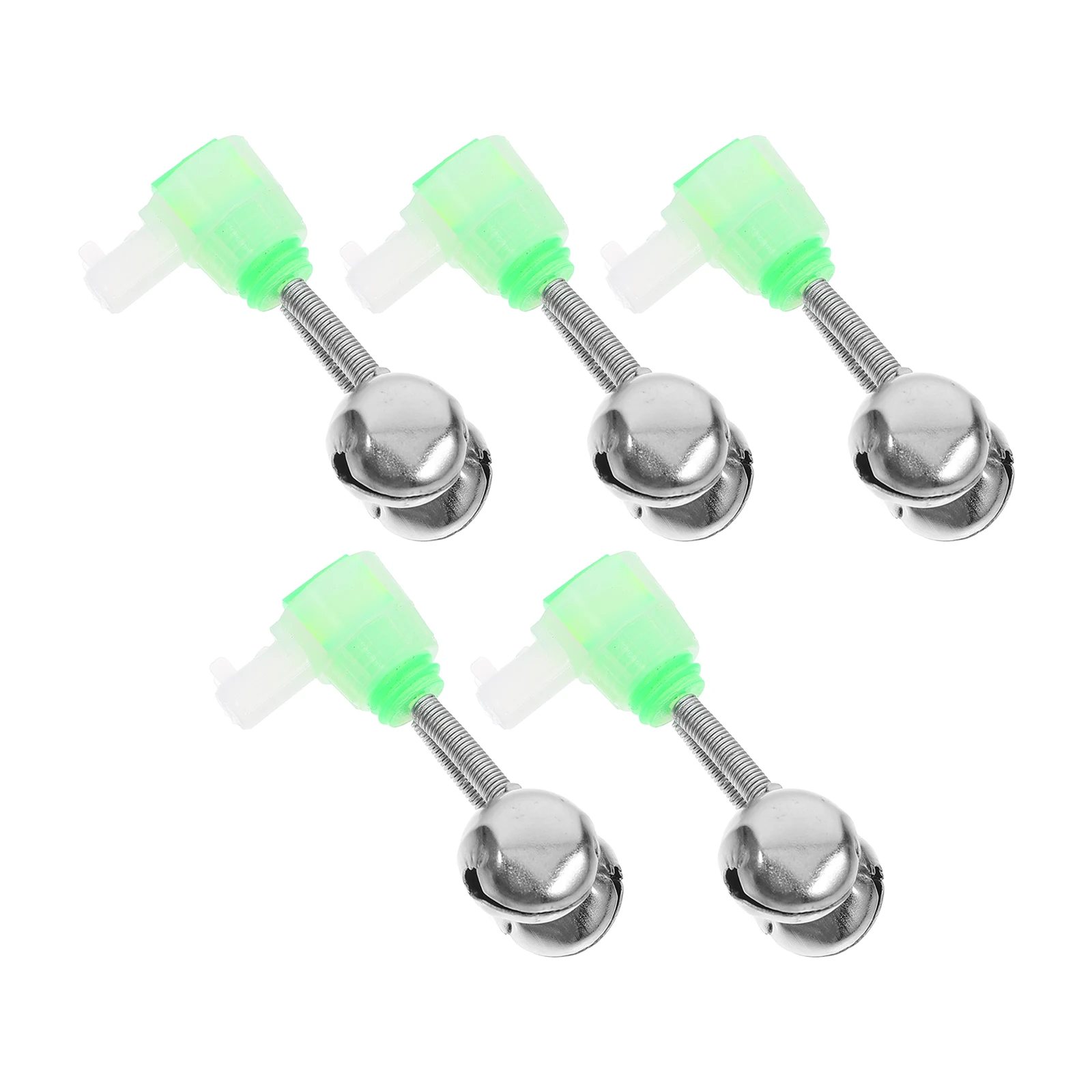 

5 Pcs Fishing Bell Alarm Rattles for Alert Bells Rod Bite Sound Ring Dual Pole Indicators Alarms Carp