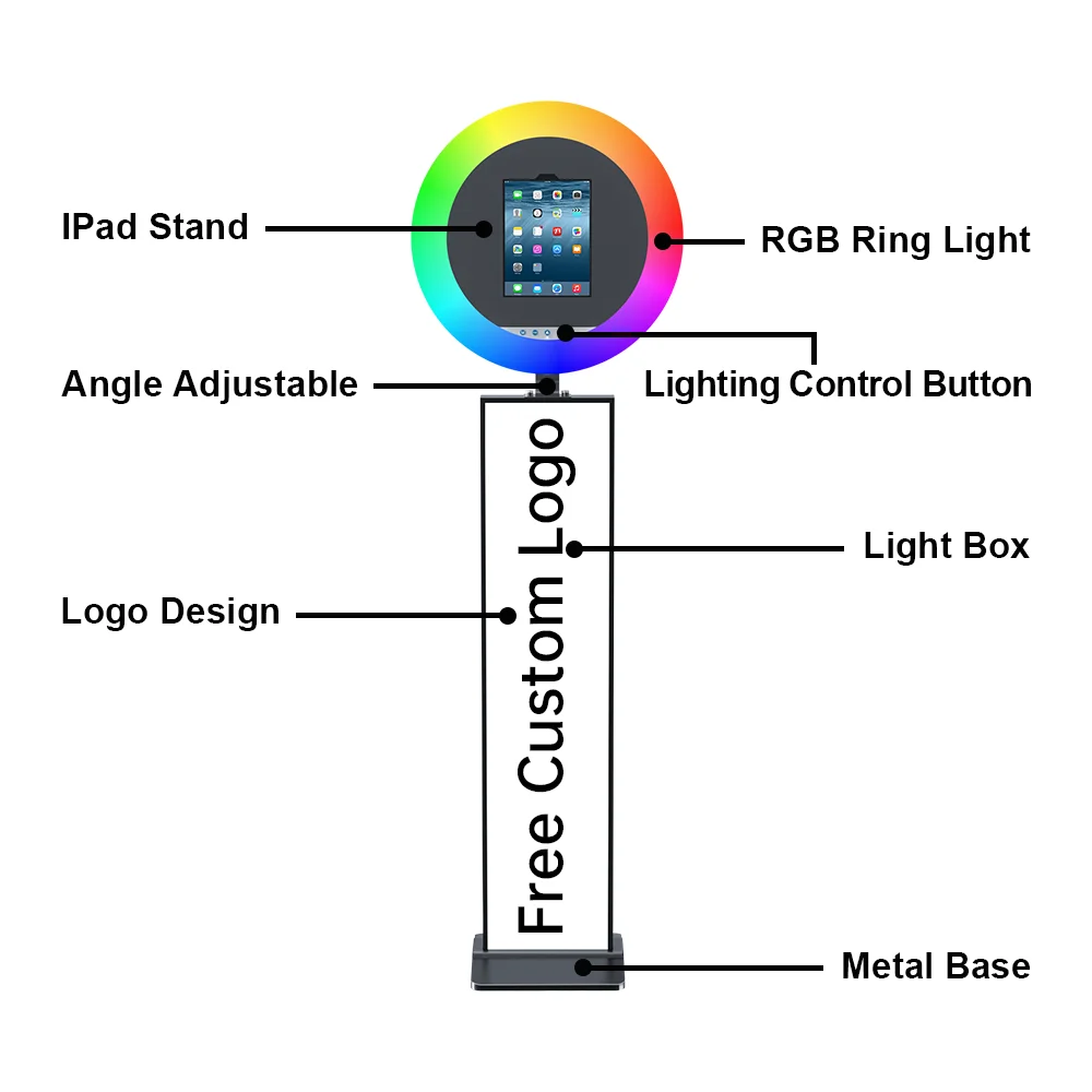 IPad Photo Booth Shell Stand Portable Ipad Photo Booth Machine for Ipad 10.9