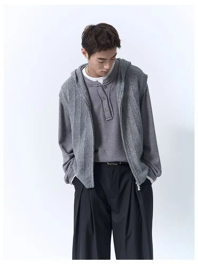 

Жилеты Жилеты Тонкий женский жилет с воротником-топ Осень Фланелевая планка на кнопках Бесшовные утренние компании для отдыха Обычный универсальный вариант