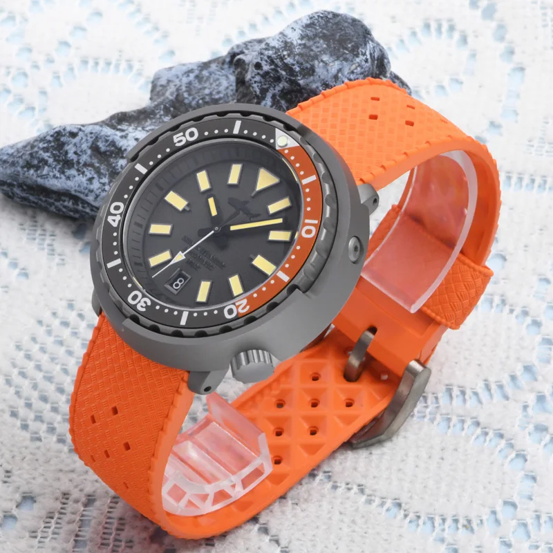 

Heimdallr Tuna Men's Mechanical Watch Titanium C3/Orange super luminous Sapphire Glass 20ATM Waterproof 29mm Dial Diver Watch