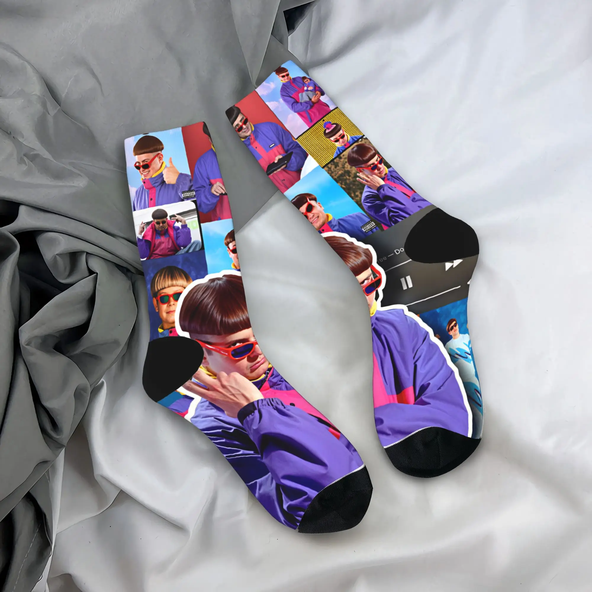 Oliver Tree  Stockings  Pattern Funny Socks Autumn Anti-Slip Socks Unisex Men Running High Quality Socks