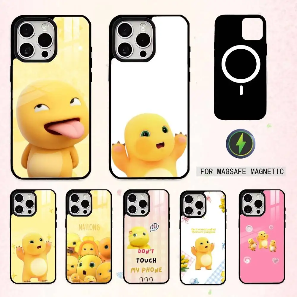 

Lovely C-Cute Nailong Phone Case For iPhone17,16,15,14,13,12,11 Plus,Pro Max Magnetic For Magsafe Wireless Charging