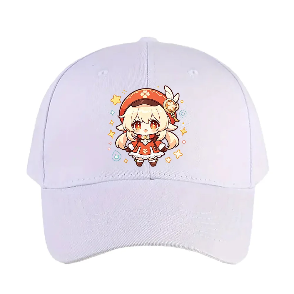 Kawaii Klee Genshin Impact Graphic Adorable Chibi Art caps woman man summer adjustable with Curved Brim Baseball cap Adult