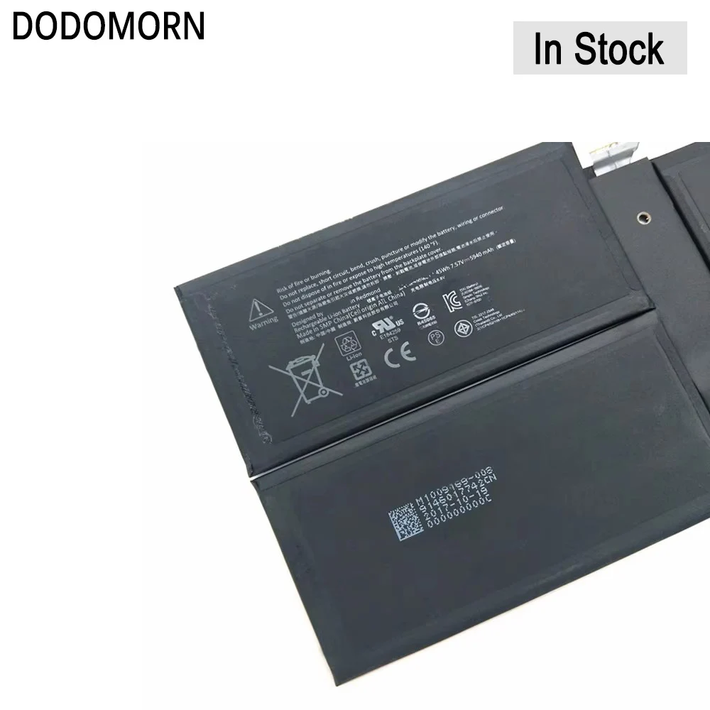New 5940mAh G3HTA038H DYNM02 Laptop Battery For Microsoft Surface Pro 6 1807 1809 For Microsoft Surface Pro5 1796 45WH/7.57V