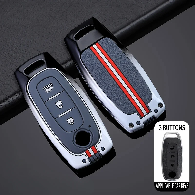 

Car Key Case For Nissan Versa Maxima Rogue Armada Sentra Qashqai X-Trail 2/3/4/5Buttons 2022 2023 2024Car Accessories