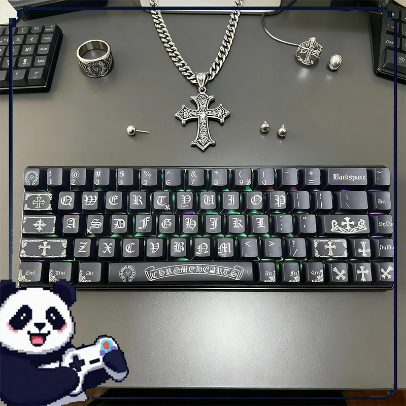 

Gothic Keycaps OEM PBT Heat Sublimation Keycaps Compatible With Madcatz/ Rog/Ez63/Atk/Wooting Desktop Keyboard Accessories