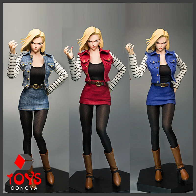 

Cdtoys m013 1/6 Android 18 жилет юбка в комплекте Женская фотомодель подходит для 12 дюймов TBL Soldier S10D фигурки кукол