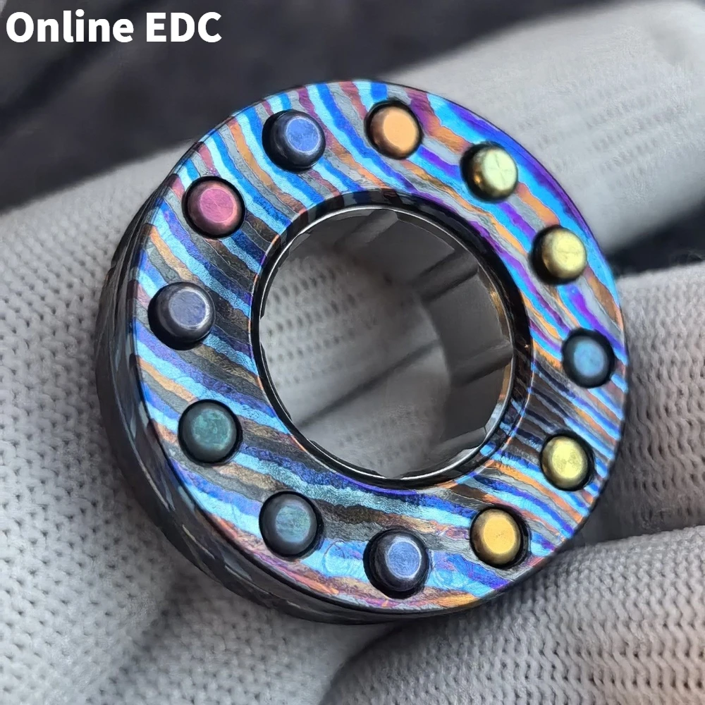 

Pre-owned 42.COSMO EDC Zircuti Ring Spinner Fidget Spinner Stress Relief Toy Fidget Toys For Adults Office Desk Accessories