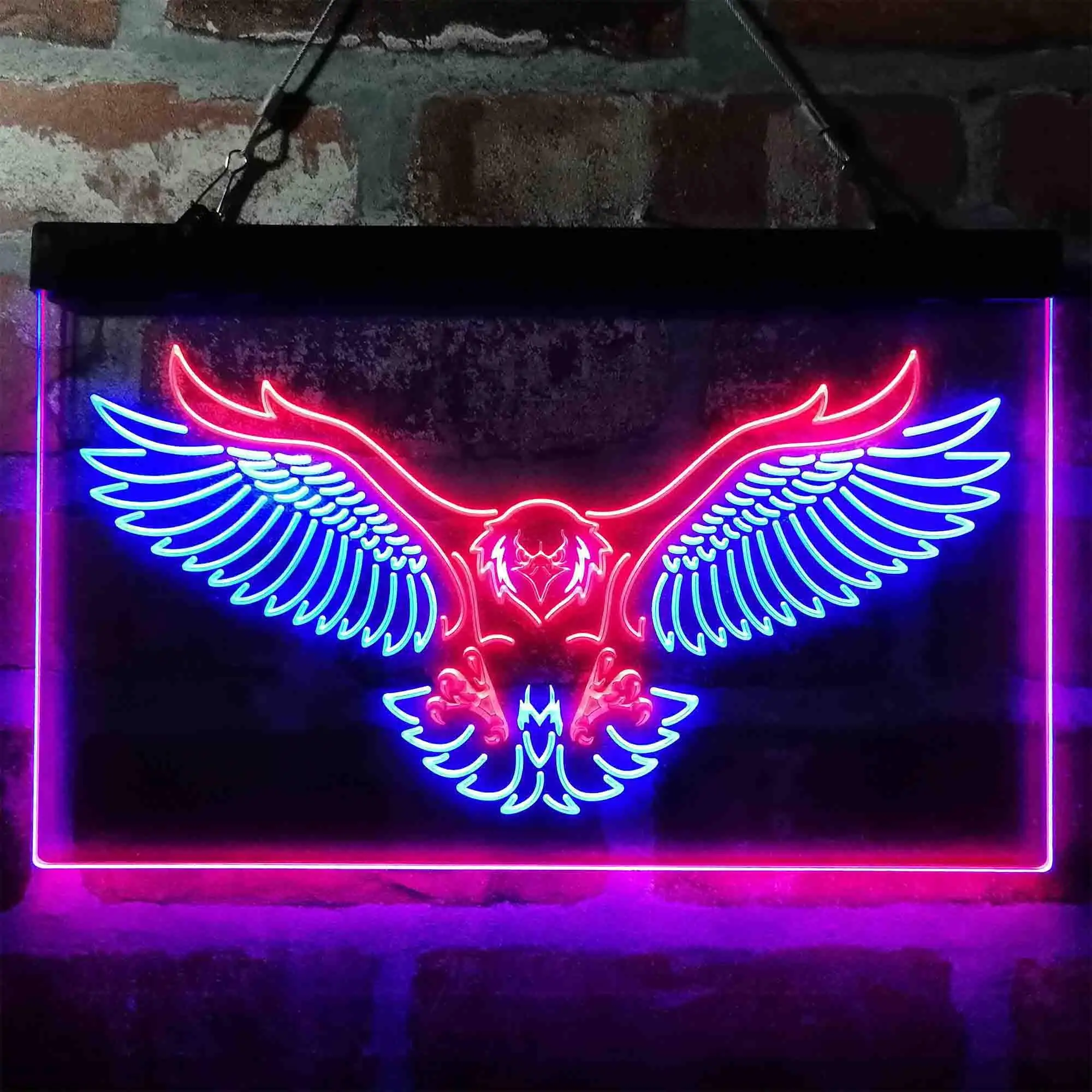 Eagle. America. USA Dual Color Led Neon Sign st6-i3987