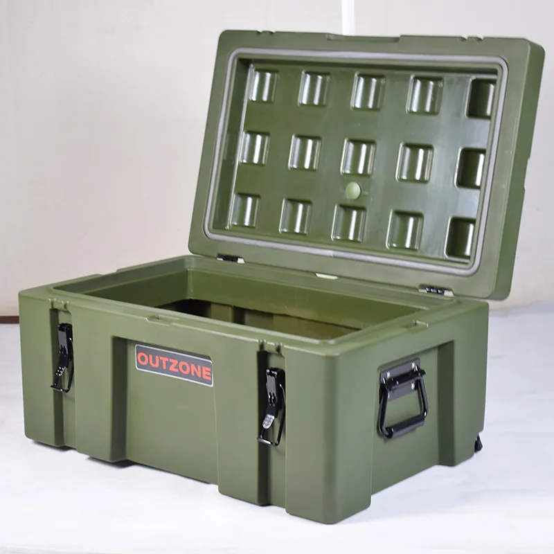 Plastic box moistureproof box car trunk props portable outdoor toolbox locker instrument