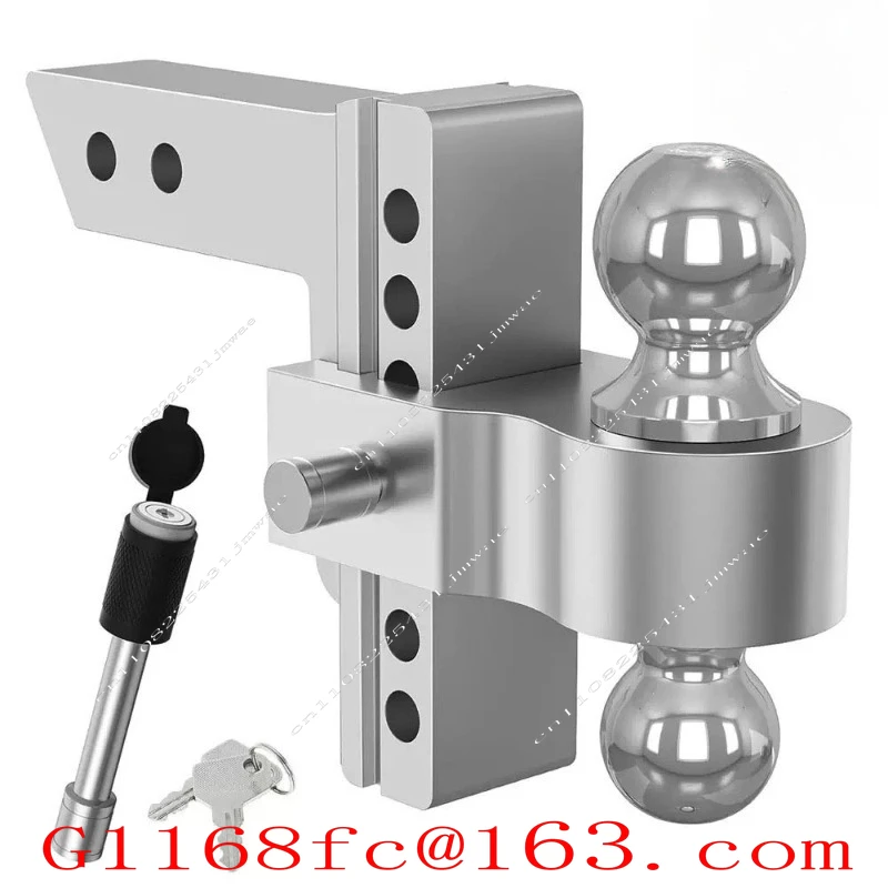 Adjustable Aluminum Alloy Trailer Arm 6 Inches with Latch Lock Double-ended Trailer RV Trailer