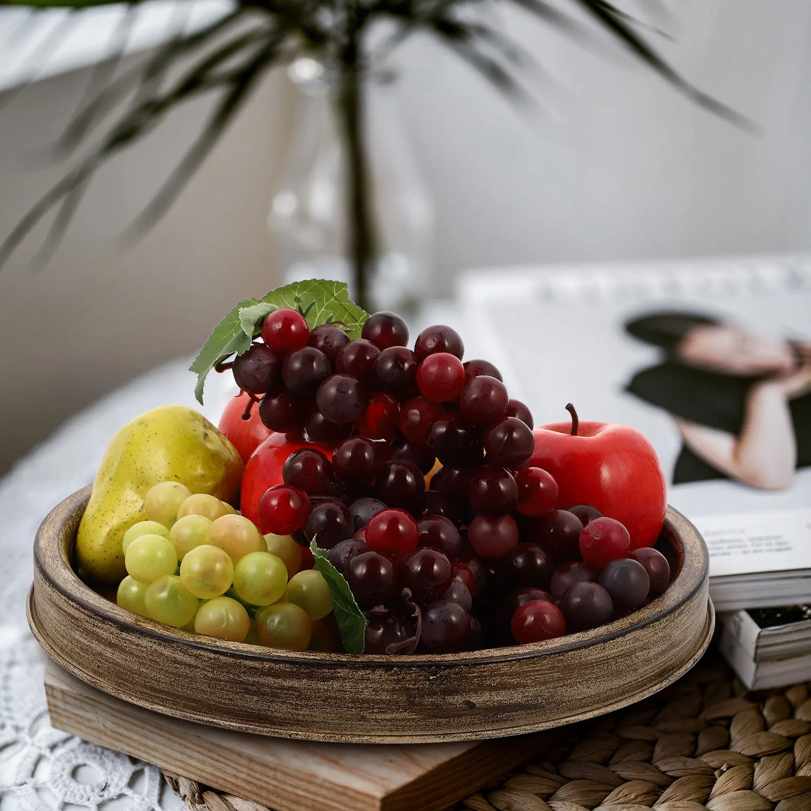 

American Style Fruit Tray Snacks Dessert Bread Storage Serving Dish For Kitchen Living Room Party Wedding Holiday Decor