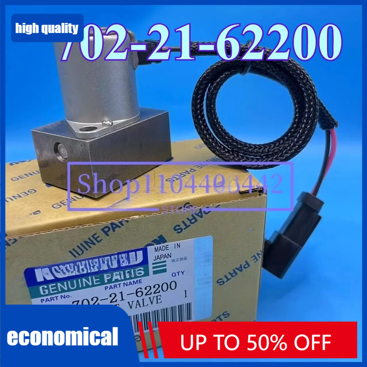 Excavator Parts PC200-7 PC220-7 PC200-8 Hydraulic Solenoid Valves 702-21-62200 Pilot valve For PC300-7 PC360-7 PC400-7/8