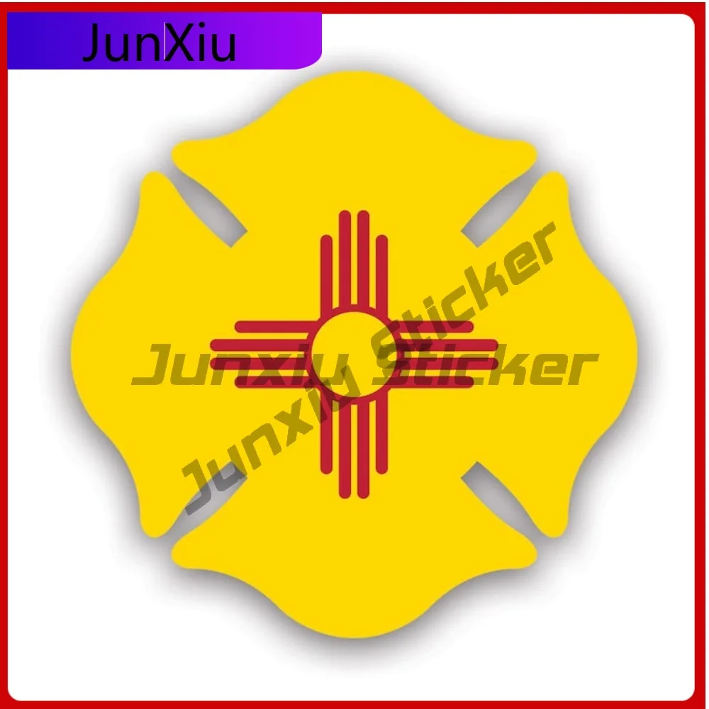 

New Mexico State Maltese Cross Shaped Funny Window Waterproof Vinyl Decal For Cars High Quality High Quality High Quality