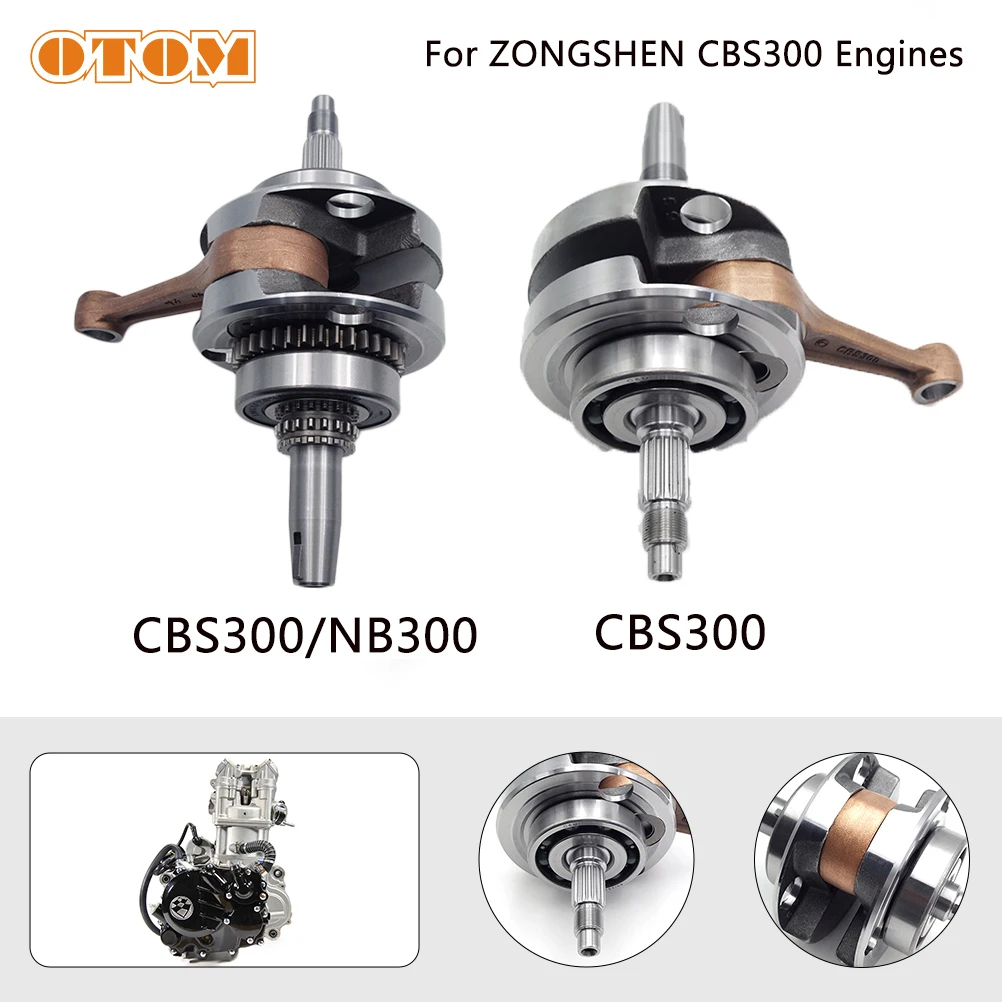 

OTOM Motorcycle Crankshaft Assembly For ZONGSHEN ZS174MN-3 CBS300 ZS174MN-5 NB300 Engine Accessories