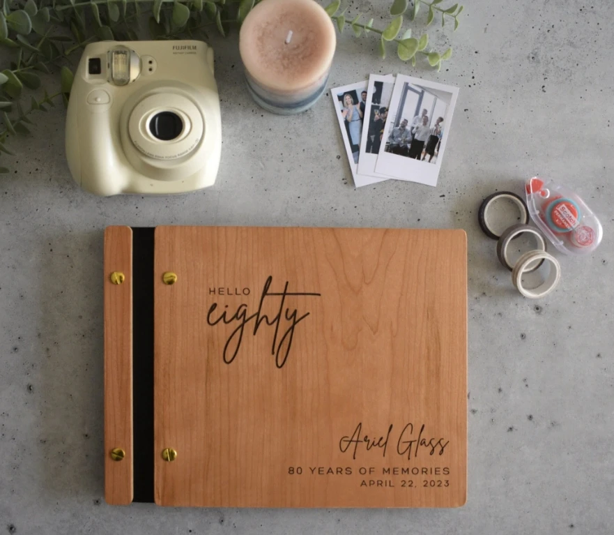 دفتر ضيوف عيد ميلاد شخصي ، ألبوم صور ، مخصص ، هدية الأم والأب ، عيد ميلاد 30 و 40 و 50 و 60 و 70