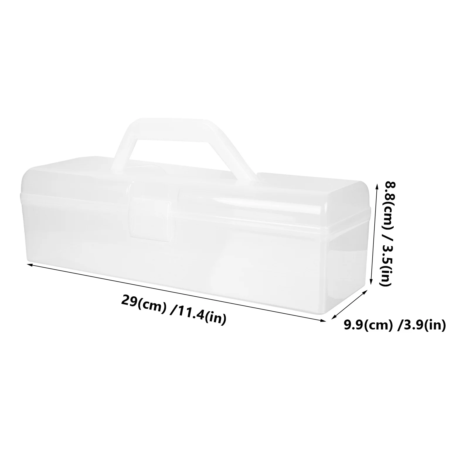 

2pcs Desktop Boxes White For Home Kitchen Office Seasoning Storage Box Snacks Cosmetics Noodles Bread Medicine Container