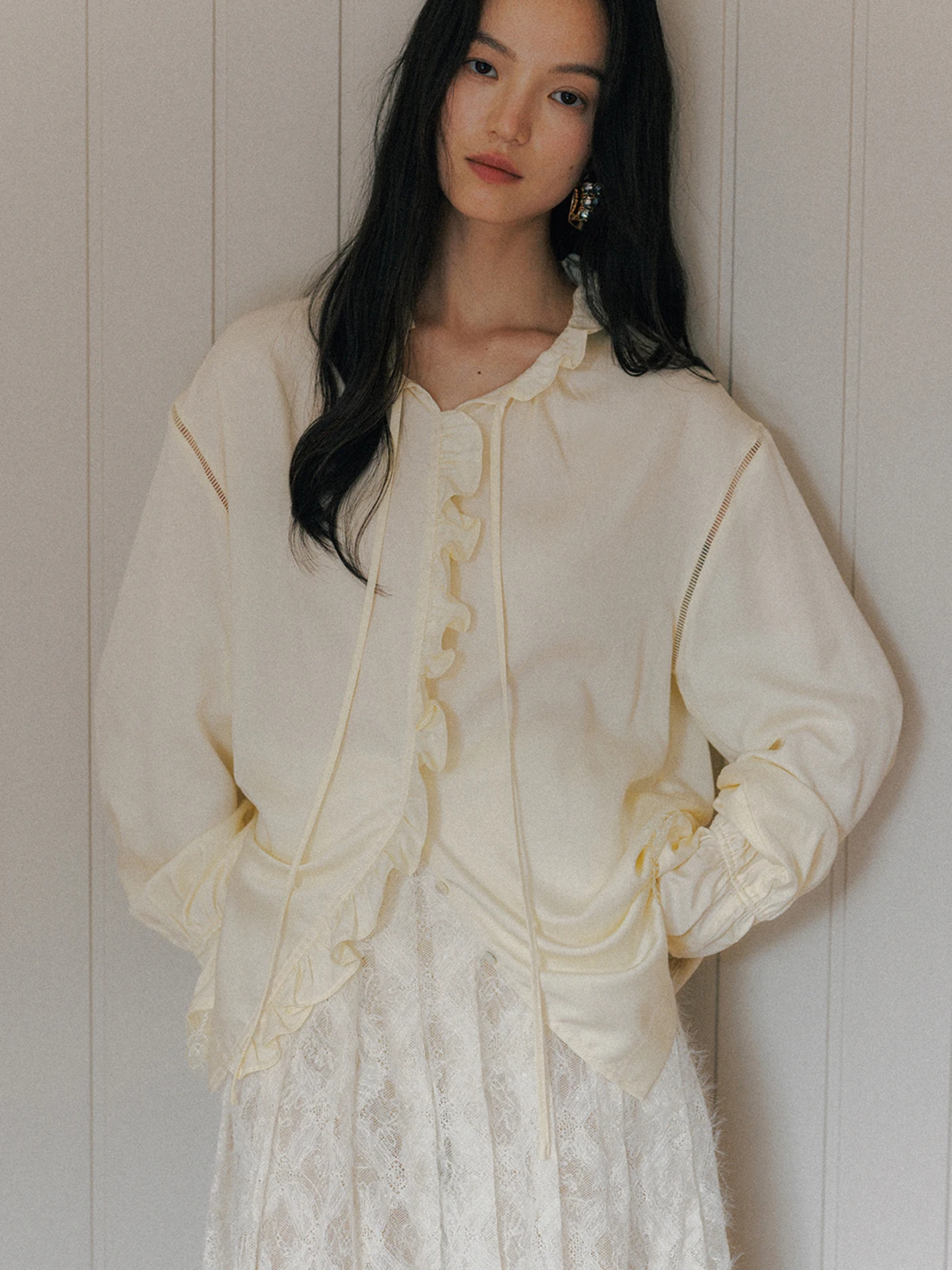 

Женская нижняя рубашка SOTHEMOS Original Design с кружевом и длинным рукавом, винтажный французский стиль, свободный крой