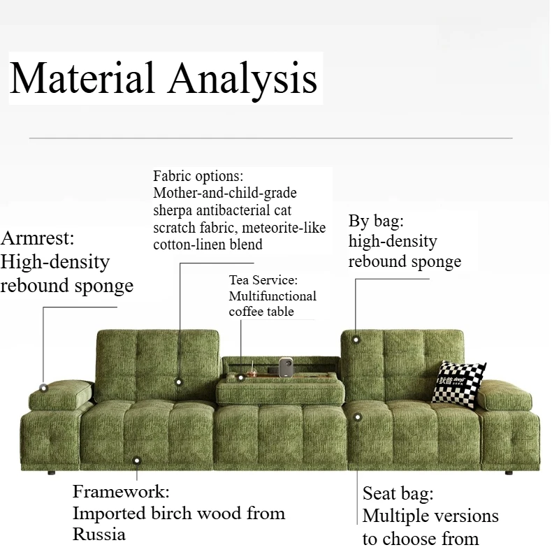 Living Room Sofa Armchairs Lounge Sectional Couch Lounges Seat Cloth Sofa Recliner Relaxing Modern Canape Lit Home Furniture