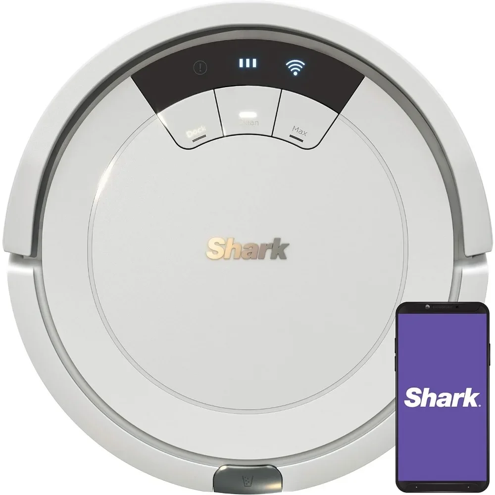 

Shark AV752 ION Robot Vacuum, Tri-Brush System, Wifi Connected, 120 Min Runtime, White