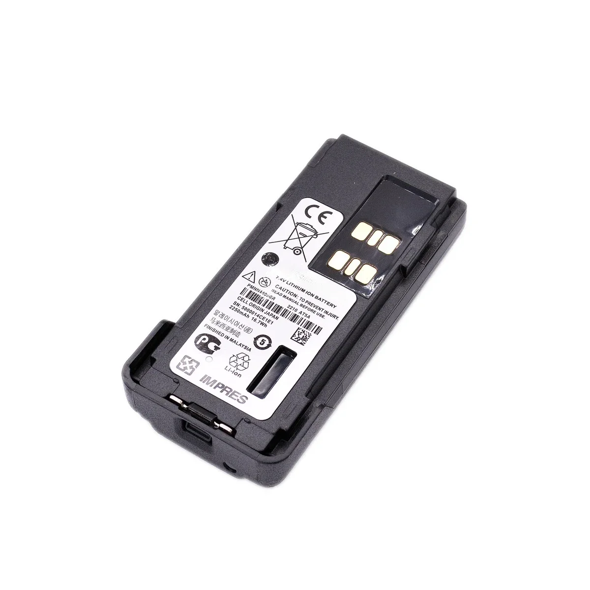 PMNN4409 Li-ion Battery Pack 16.7Wh & Belt Clip for Motorola APX1000 XPR3300 XIR P8668 P6600i DP4400 HAM Radio Accessory