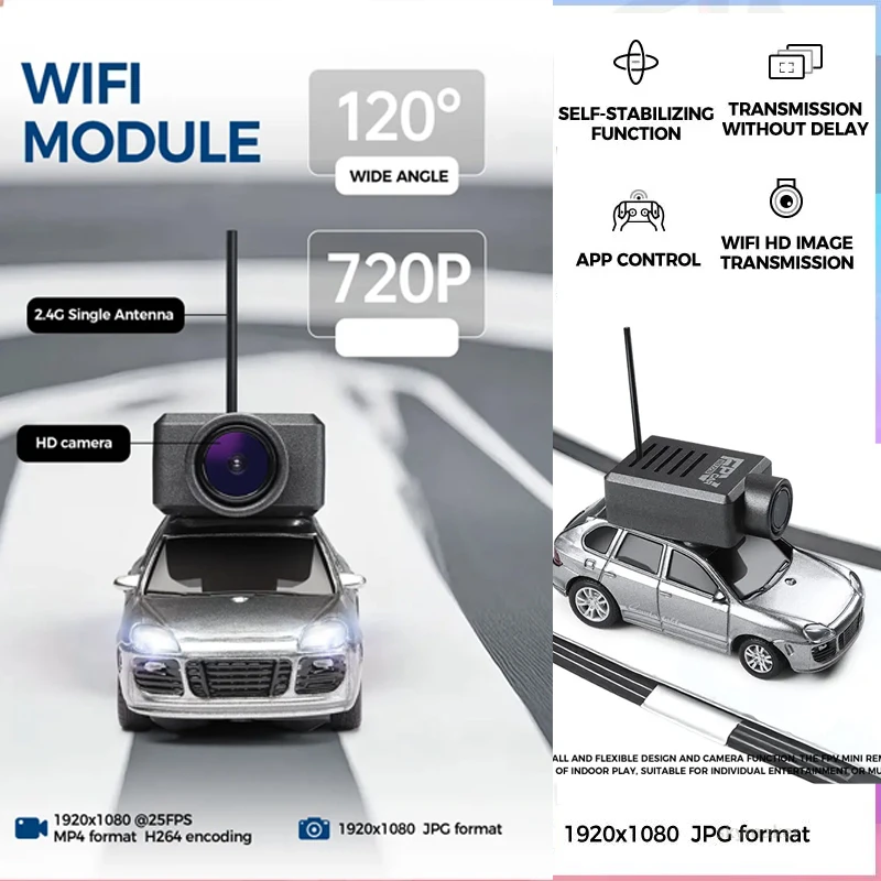 سيارة Wltoys 6401 Mini Rc مع كاميرا Fpv Wifi Hd 2.4g جهاز تحكم عن بعد 1/64 مقياس كامل مدمج في جيروسكوب للتصوير الفوتوغرافي #1