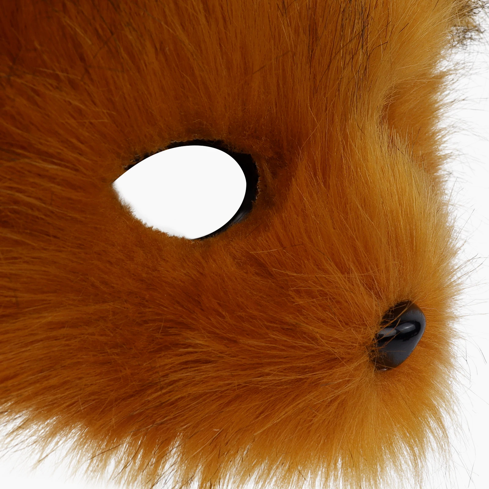 Maschera da topo animale in pelliccia sintetica mezza faccia in peluche per accessori per costumi da festa di carnevale in maschera