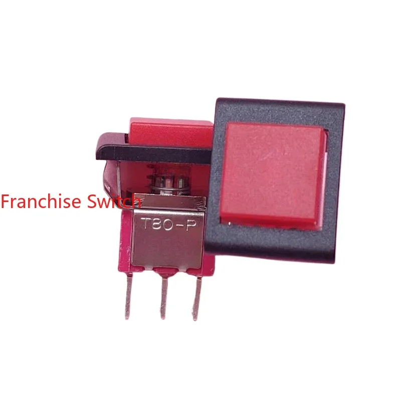 10PCS T80-P push button switch, self-reset 3 pins,   switch P8701-F22A