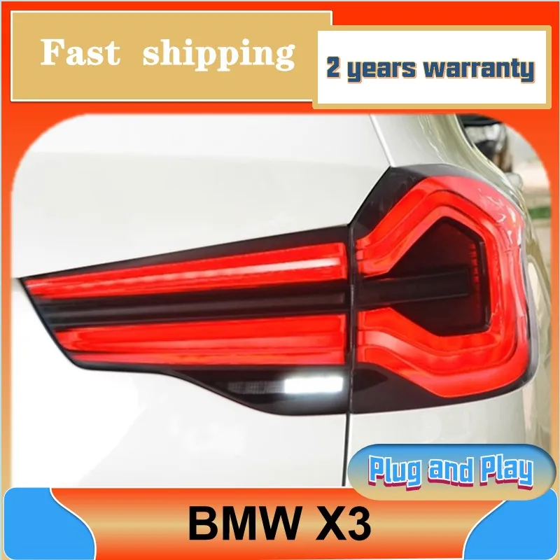 

Car Styling for BMW X3 Tail Lights 2018-2021 X3 Taillight G01 G08 F97 IX3 Rear DRL Turn Signal Fog Brake Reversing