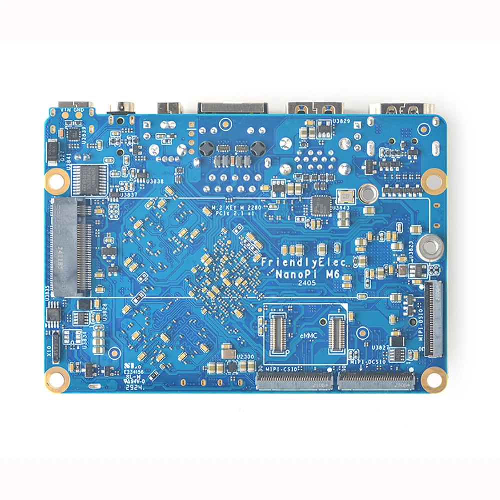 NanoPi M6 Open-sourced Mini SBC Rockchip RK3588S Development Boards 64bits LPDDR5 RAM Native Gigabit Ethernet Light NAS 8K Decod