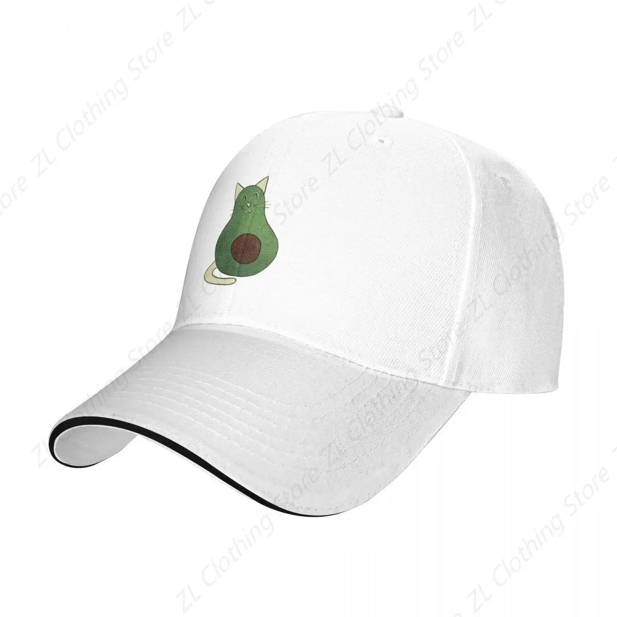 Avogato (Avocado Cat) Baseball Cap Mountaineering Snapback Cap Woman Hats Men's