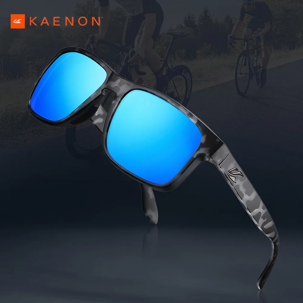 KAENON 2024 Classic Square HD Driving Sunglasses Trendy Colorful Men\'s Sun Glasses For Women Outdoor Polarized Fishing Glasses