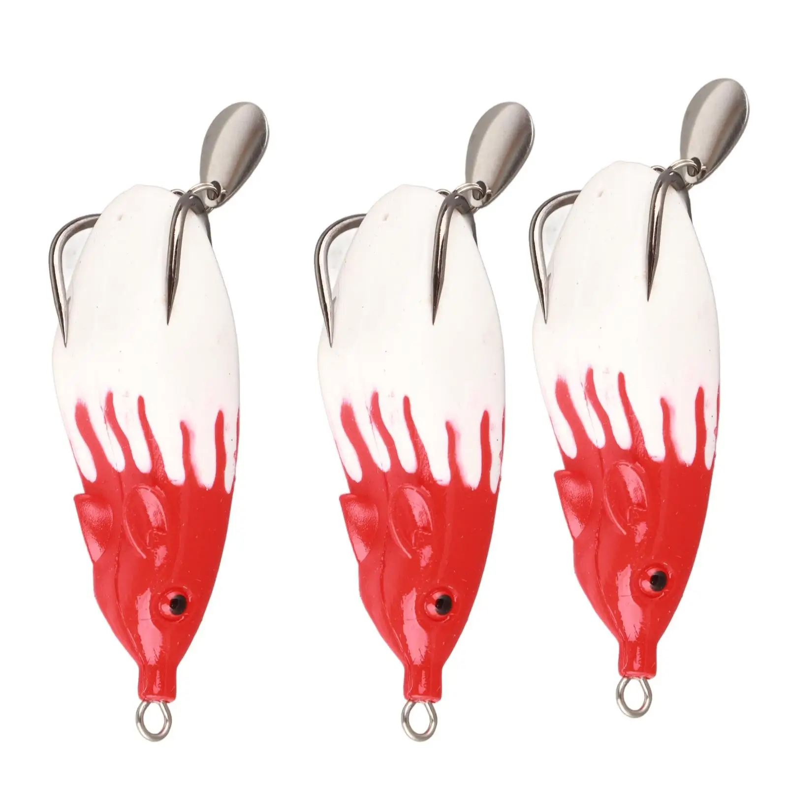 3Pcs Soft Snakehead Fishing Lure Set - Realistic  Bait Tackle for Freshwater