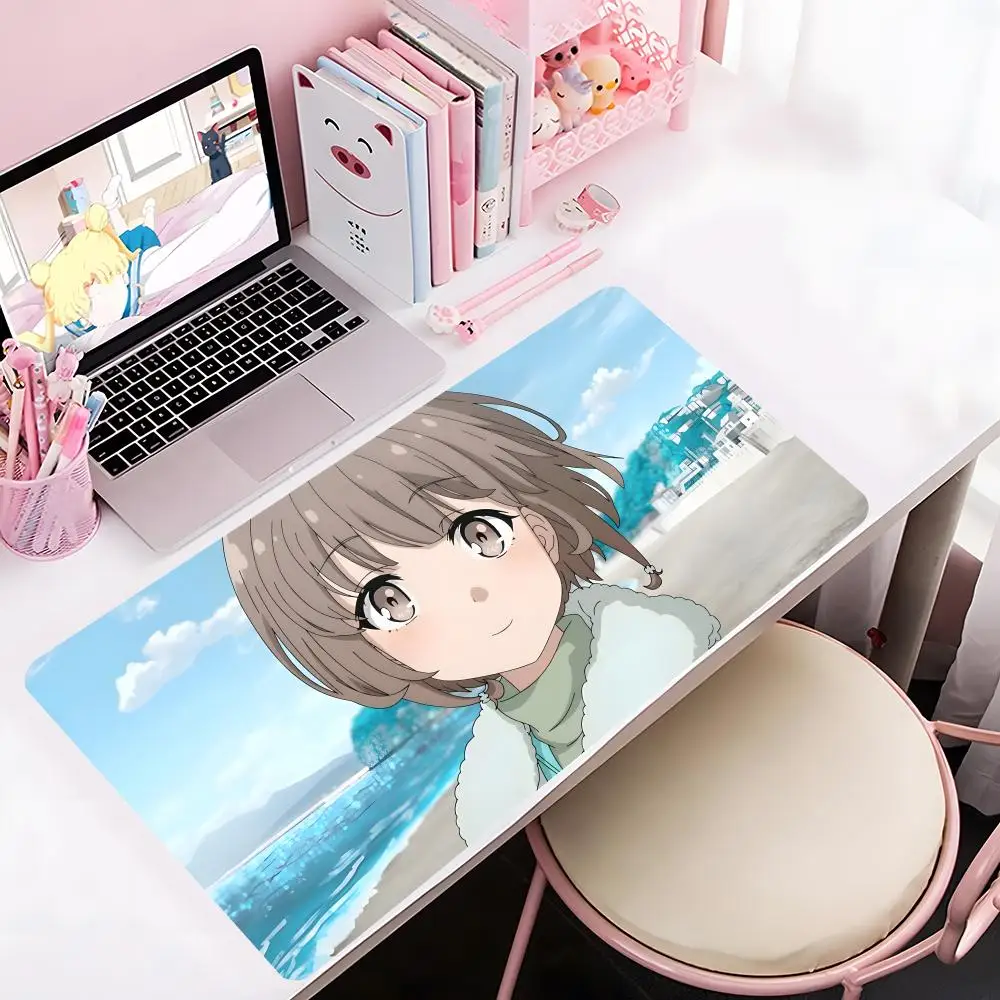 

Коврик для мыши «Аниме: Ракушка не мечтает» (большой, для игр, с закрытыми краями, утолщенный, для компьютера, клавиатуры, стола)