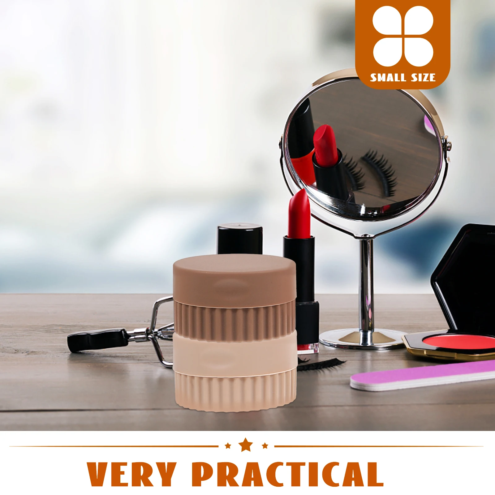 

4Pcs Compact Silicone Travel Bottles Mini Storage Jars Versatile Containers for Cosmetics and Accessories