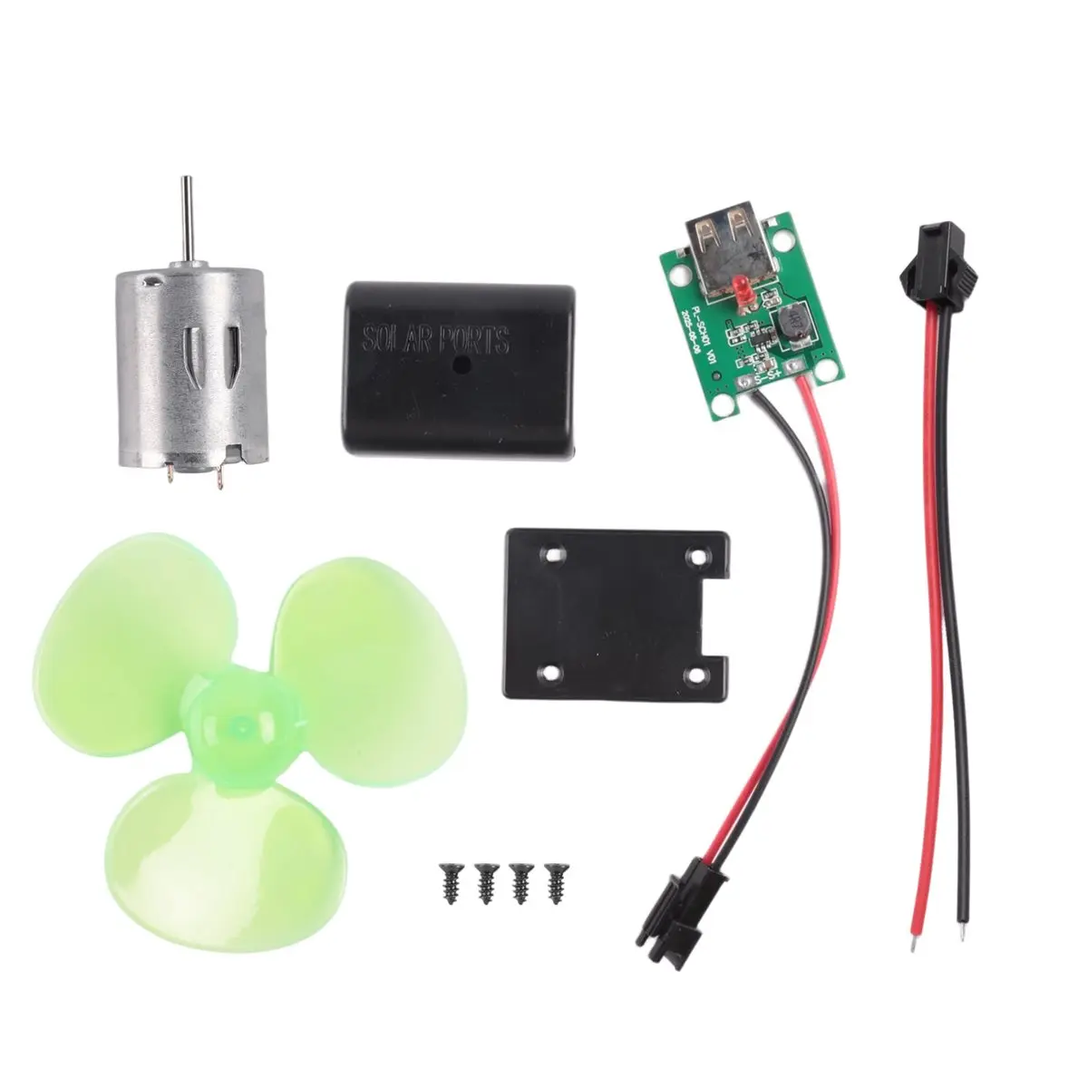 fine Portable Wind Power Generator Set Turbine Motor Alternator Self-Generation Emergency Phone Charger Physics Experiment