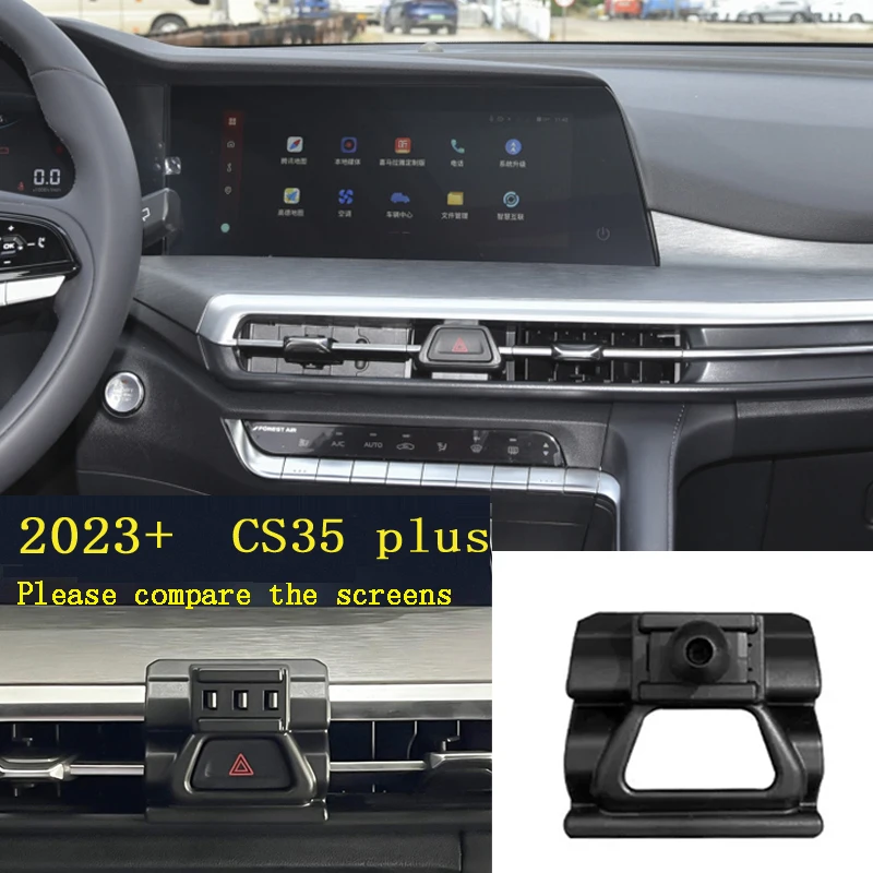 차량용 휴대폰 거치대, 장안 CS35 CS75 플러스 2022 2021 2019, 차량 스타일링 브래킷, GPS 스탠드, 회전식 지원 모바일 액세서리