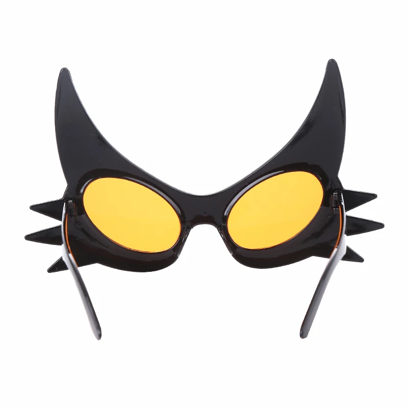 Halloween prank props, costume balls, funny glasses, funny costumes, stage role-playing cat girls, black cat shaped glasses