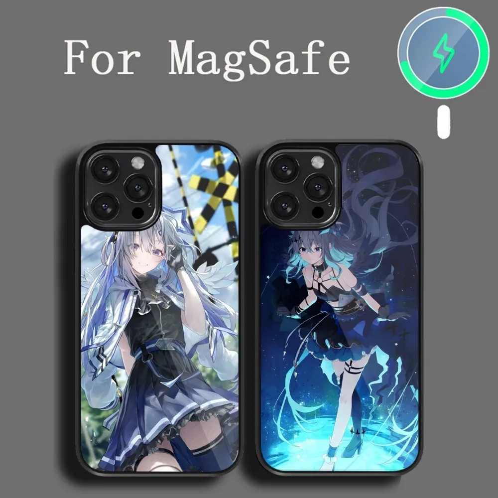 Hololive Amane Kanata Phone Case For iPhone 14 13 12 11 15 Pro Max Plus Magsafe Magnetic Cover